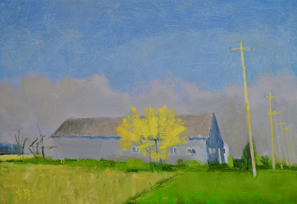 Roadside Dairy Barn  18″ X 26″